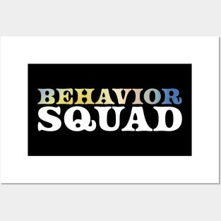 behavior squad - retro gradient Posters and Art